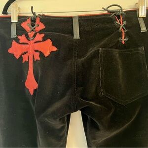 Electric Barbarella 2 piece black corduroy Pant/vest